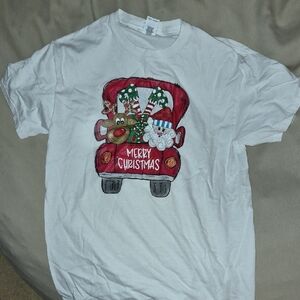 Gildan White Christmas Graphic Tee